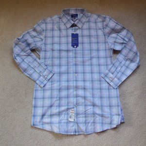 Men's Apt. 9 Premier Flex Slim Fit Dress Shirt X Large 17-17⅟₂ 36/37 Medium Purp